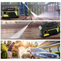 Мийка високого тиску MKA-01 1400 Вт 100 бар • Електрична мінімийка 220V для авто, двору, плитки, фасаду та садового інвентарю