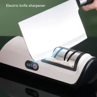 Электрическая точилка для ножей и ножниц с аккумулятором • USB электрическая точилка для кухонных инструментов