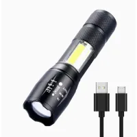 Ліхтар ручний BAILONG BL-29-T6 USB MICRO CHARGE ∙ Тактичний водонепроникний ліхтар BAILONG BL-29-T6