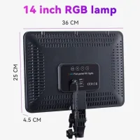 Прямокутна світлодіодна LED-лампа для фото та відео PL-36 ∙ LED-прожектор PL-36 з пультом для блогера та візажиста