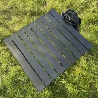Складаний туристичний стіл 50×55×50 см чорний • Компактний кемпінговий стіл для пікніка, риболовлі, дачі, пляжу та відпочинку на природі