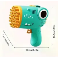 Дитячий автоматичний пістолет-кулемет для мильних бульбашок Bubble Blaster AND 636-73 • Іграшка Bubble Gun для вулиці, свят і активних ігор