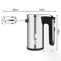 Миксер ручной кухонный DOMOTEC MS-R-6693 600W для взбивания и смешивания • Электрический миксер DOMOTEC MS-R-6693 с насадками для теста и крема