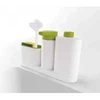 Органайзер для кухні Sink Tidy Set 3 в 1 Дозатор миючих засобів + дозатор мила + тримач кухонного приладдя