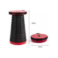 Складний телескопічний стілець Telescopic stool ∙ Похідний розкладний стілець-табурет для риболовлі, туризму та відпочинку