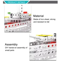 Конструктор металевий Корабель X688-1 · Дитячий розвиваючий гвинтовий конструктор, 246 деталей