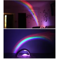 Нічник – проектор Райдуга RGB Lucky Rainbow · Світильник з проекцією веселки