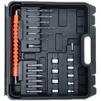 Шуруповерт акумуляторний ударний 24V з 2 акумуляторами RED MA751 • Електричний дриль-шуруповерт для дому, ремонту, складання меблів і монтажних робіт