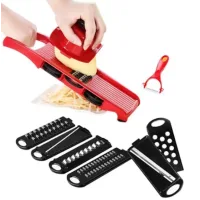 Овочерізка - мультислайсер Mandoline Slicer 6 in 1 · Тертка – шатківниця для овочів та фруктів з контейнером