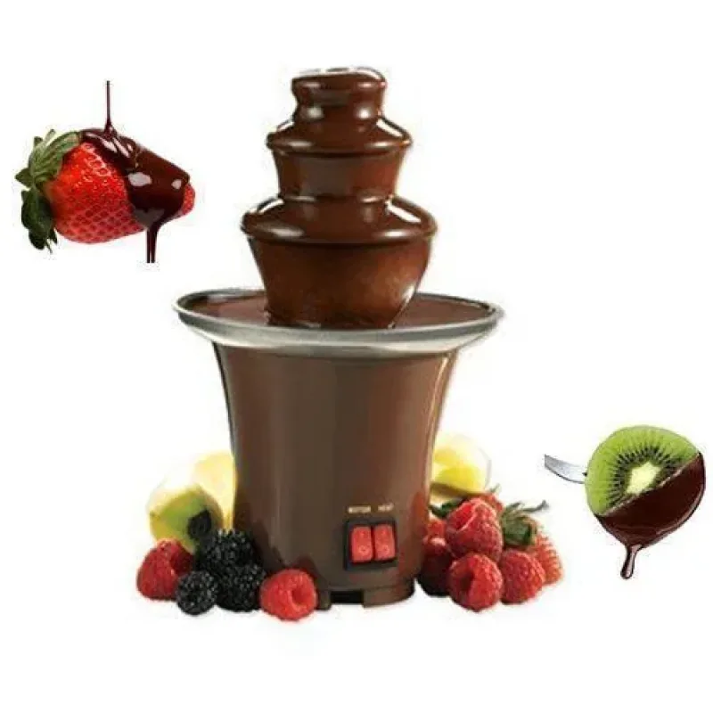 Шоколадний фонтан Фондю Mini Chocolate Fondue Fountain Домашня міні - фондюшниця