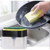 Кухонный диспенсер - органайзер для губки Soap Pump Caddy с дозатором моющего средства, 380 мл, арт. 48-809