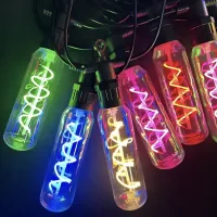 Гірлянда Подовжені лампи спіраль SFK-48 220V ∙ Вулична LED-ґірлянда SFK-48 з подовженими спіральними лампами