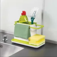 Кухонний органайзер на раковину kitchen Shelf Sink tidy, Зелений