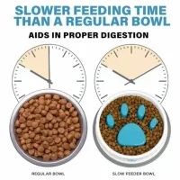 Годівниця для повільної подачі їжі Paw Perfect для котів та собак · Миска Slow Feeder Bowl для домашніх тварин