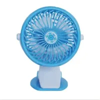 Вентилятор Міні USB з прищіпкою Mini fan LY-582 • Портативний настільний вентилятор з акумулятором і кріпленням