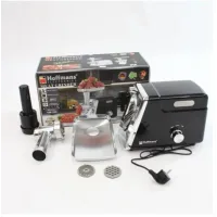 Електрична м’ясорубка Hoffmans HM-280 2000 Вт • Шнекова м’ясорубка з реверсом, 3 решітками та насадкою для ковбас