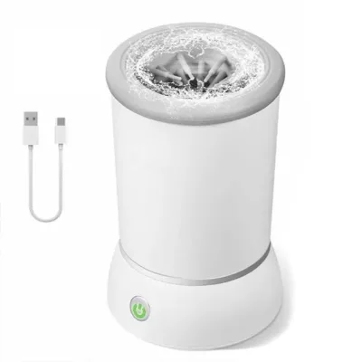 Автоматична лапомийка для собак PET FOOT WASH · Портативний електричний стакан для миття лап тварин · USB зарядка