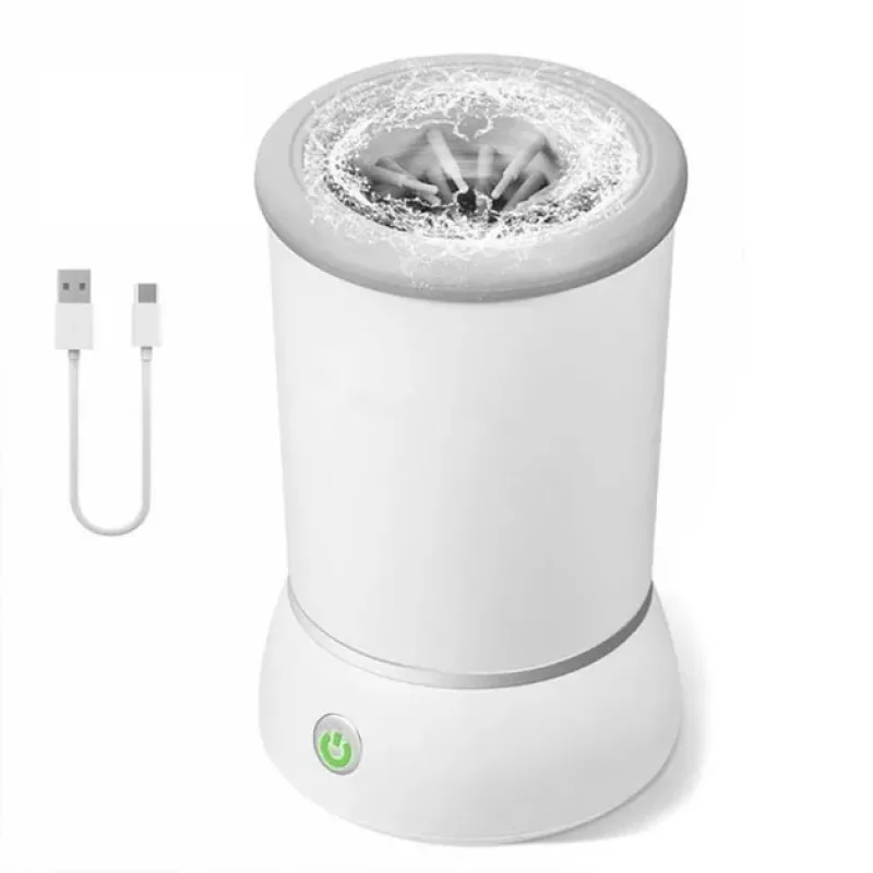 Автоматична лапомийка для собак PET FOOT WASH · Портативний електричний стакан для миття лап тварин · USB зарядка