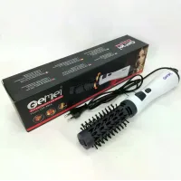 Фен-щітка для волосся GEMEI GM-4826 1000W • Обертовий фен-браш для сушіння, укладання, об'єму та створення природної хвилі