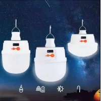 Аварійна лампа з гачком Solar Emergency Charging Lamp 2022 · Акумуляторна лампочка - світильник із сонячною батареєю та вологозахистом IP65