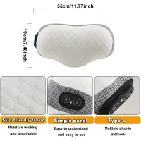Подушка для підтримки шийного відділу pillow 5561 з масажем та підігрівом