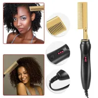 Розчіска-випрямляч для волосся High Heat Brush ∙ Електричний гребінь для укладання, випрямлення, розгладження волосся