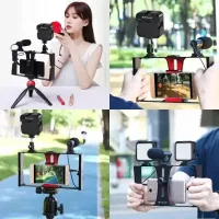 Комплект для влогинга Video Making Kit AY49X для смартфона • Набор для блогинга AY49X для смартфона с микрофоном и светом