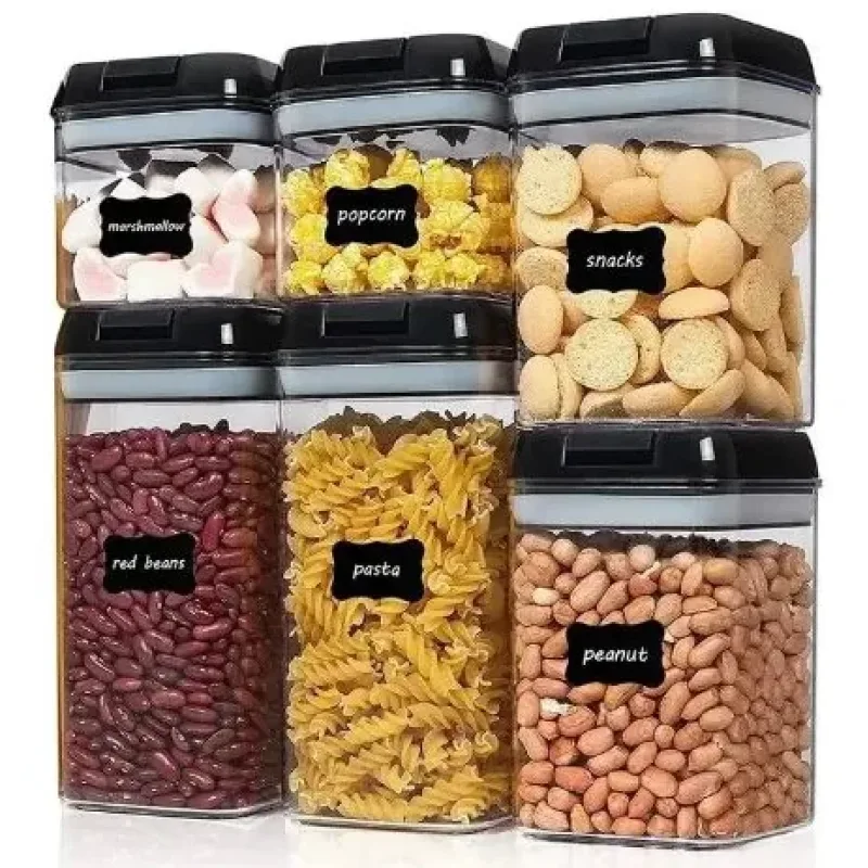 Набір контейнерів для зберігання їжі, сипких та круп FOOD Storage Container Set ∙ 6 ємностей з герметичними кришками