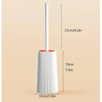 Туалетний йоржик Toilet brush з вигнутою щіткою для важкодоступних місць · Щітка чистяча для унітазу