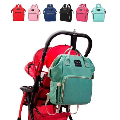 Багатофункціональний рюкзак для мам Mom Bag ∙ Сумка – органайзер з термокишенями для дитячих пляшечок та засобів гігієни