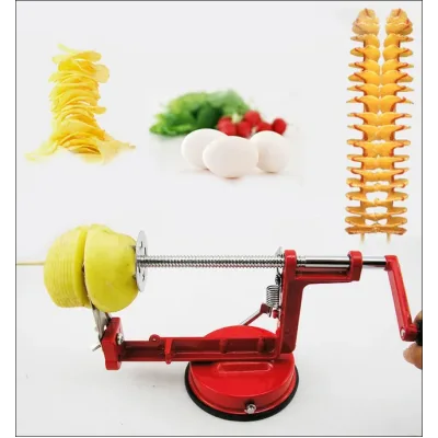 Машинка для спіральної нарізки картоплі Spiral Potato Slicer ∙ Картоплерізка ∙ Овочерізка ∙ Мультирізка спіраллю