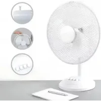 Вентилятор підлоговий DOMOTEC MS-1625 White • Побутовий вентилятор для дому, офісу та кімнати • Потужний вентилятор для охолодження і циркуляції повітря