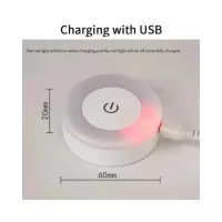 Лампа світильник нічник LED SK із сенсорним перемикачем MicroUSB KAR24 • Настільний LED нічник для дому, спальні та дитячої • Сенсорна лампа світильник із зарядкою MicroUSB