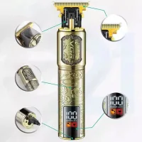 Триммер VGR V-073 аккумуляторный для бороды и волос ∙ Аккумуляторная машинка для стрижки от USB + 4 насадки VGR V-073