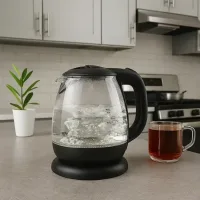 Стеклянный электрочайник MS-7910 1л • Стильный стеклянный электрочайник с LED-подсветкой 1650 Вт