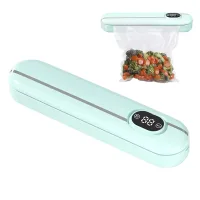 Вакуумний пакувальник харчових продуктів з LED-дисплеєм Vacuum Sealer ∙ Вакууматор Vacuum Sealer 300 Вт 1 режим ABS-пластик