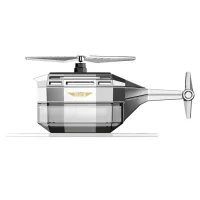 Автомобільний ароматизатор Вертоліт на сонячній батареї Drone Car Fragrance із обертанням 360°