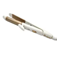Плойка-праска для волосся GEMEI GM-2961 2 в 1 • Випрямляч і щипці для завивки волосся з керамічним покриттям і поворотним шнуром 360°