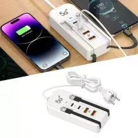 Мережевий зарядний пристрій 26X-200 66W на 2 USB • Універсальний зарядний адаптер 26X-200 зі швидким заряджанням двох пристроїв для смартфонів і гаджетів