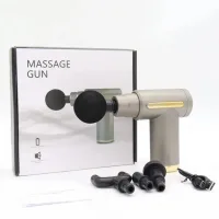 Перкусійний масажер для шиї голови та ніг Massage Gun XL-1011 • Електричний масажний пістолет