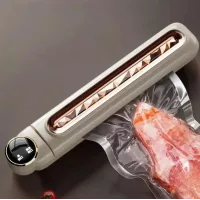 Вакуумний пакувальник AND LY-554 White 90 Вт • Побутовий автоматичний вакууматор Sealing Machine для продуктів, запаювання пакетів і заморожування