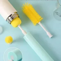 Электрическая беспроводная щетка – ершик Cup Cleaning Brush с насадками для уборки и мытья посуды · USB зарядка