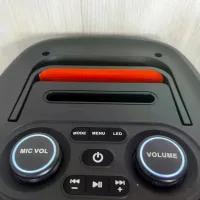 Портативна Bluetooth колонка PartyBox 320 240W RGB чорна • Акустична система PartyBox 320 з колесами, підсвіткою, караоке та акумулятором чорна