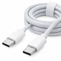 Мережевий зарядний пристрій 26X-199 35W USB-C білий • Адаптер швидкого заряджання 26X-199 з кабелем Type-C–Type-C 1 м для смартфонів і USB-C пристроїв