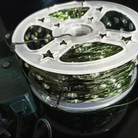 Світлодіодна USB гірлянда дріт Роса 200 LED 20 метрів • Гірлянда Крапля роси для декору будинку, офісу та вулиці