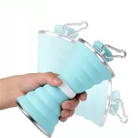 Складана силіконова пляшка Folding travel water cup, 500 мл