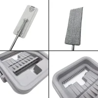 Швабра з відром комплект Scratch Cleaning Mop G3 Middle з автоматичним віджимом і складною ручкою