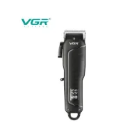 Професійна машинка для стрижки VGR V-683 для волосся та бороди • Акумуляторний тример з LED-дисплеєм, USB-зарядкою та насадками 3/6/9/12 мм