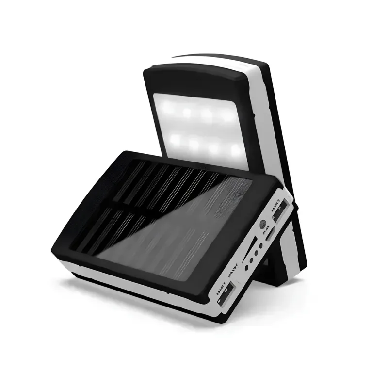 Портативное зарядное устройство с фонариком Solar Power Bank mAh ∙ Зарядное устройство Power Bank Solar mAh с LED фонариком