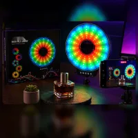 Світлодіодна LED лампа MJ-321 кільцева RGB 35 см з USB підключенням • Кільцева лампа MJ-321 для фото, відео, селфі, стримів, TikTok і зйомки контенту